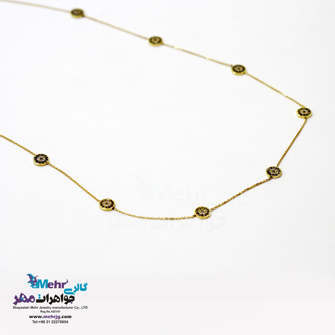گردنبند طلا - طرح چشم نظر