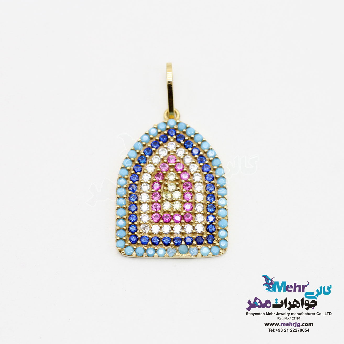 آویز طلا - طرح پنجره