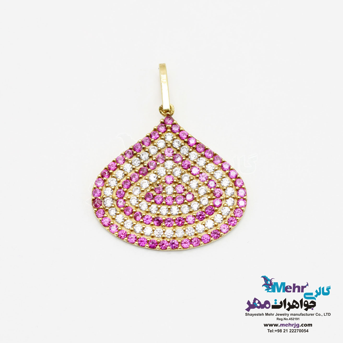 آویز طلا - طرح قطره