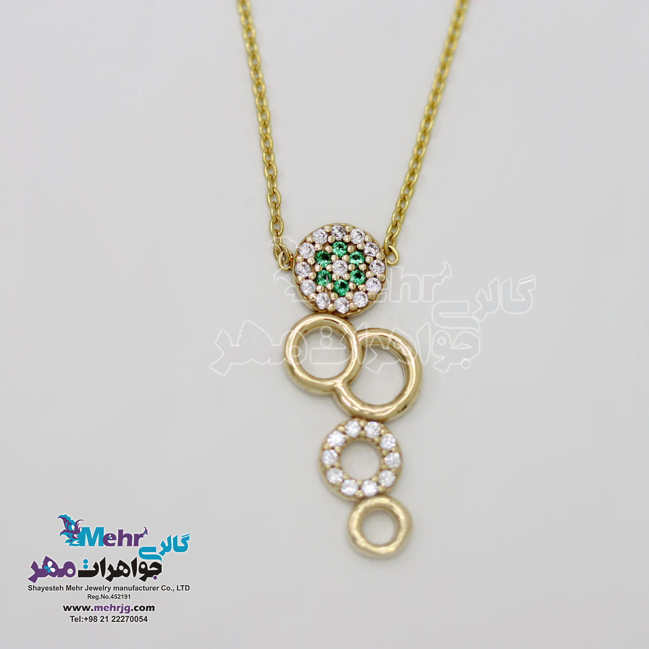 گردنبند طلا - طرح برمس