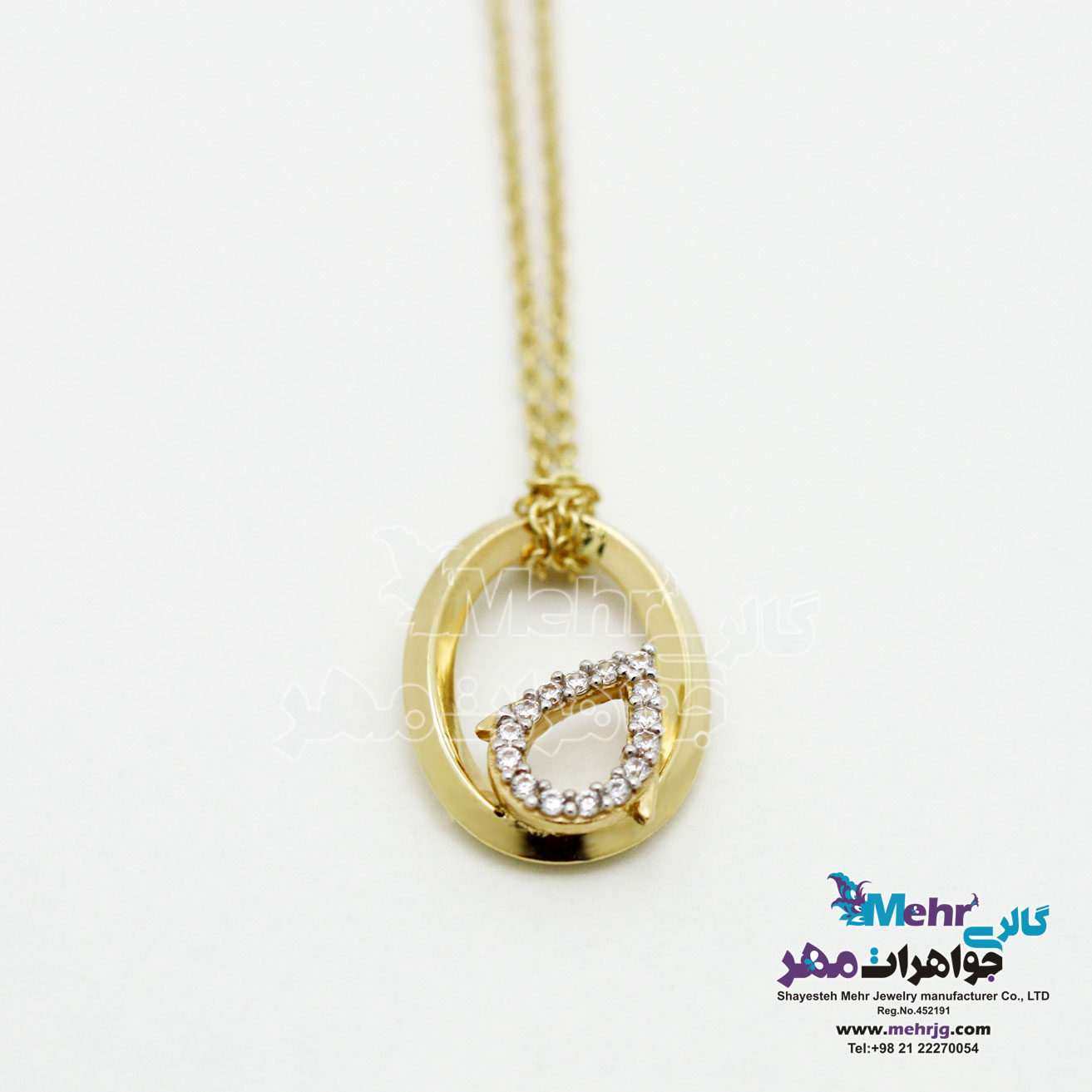 گردنبند طلا - طرح قطره