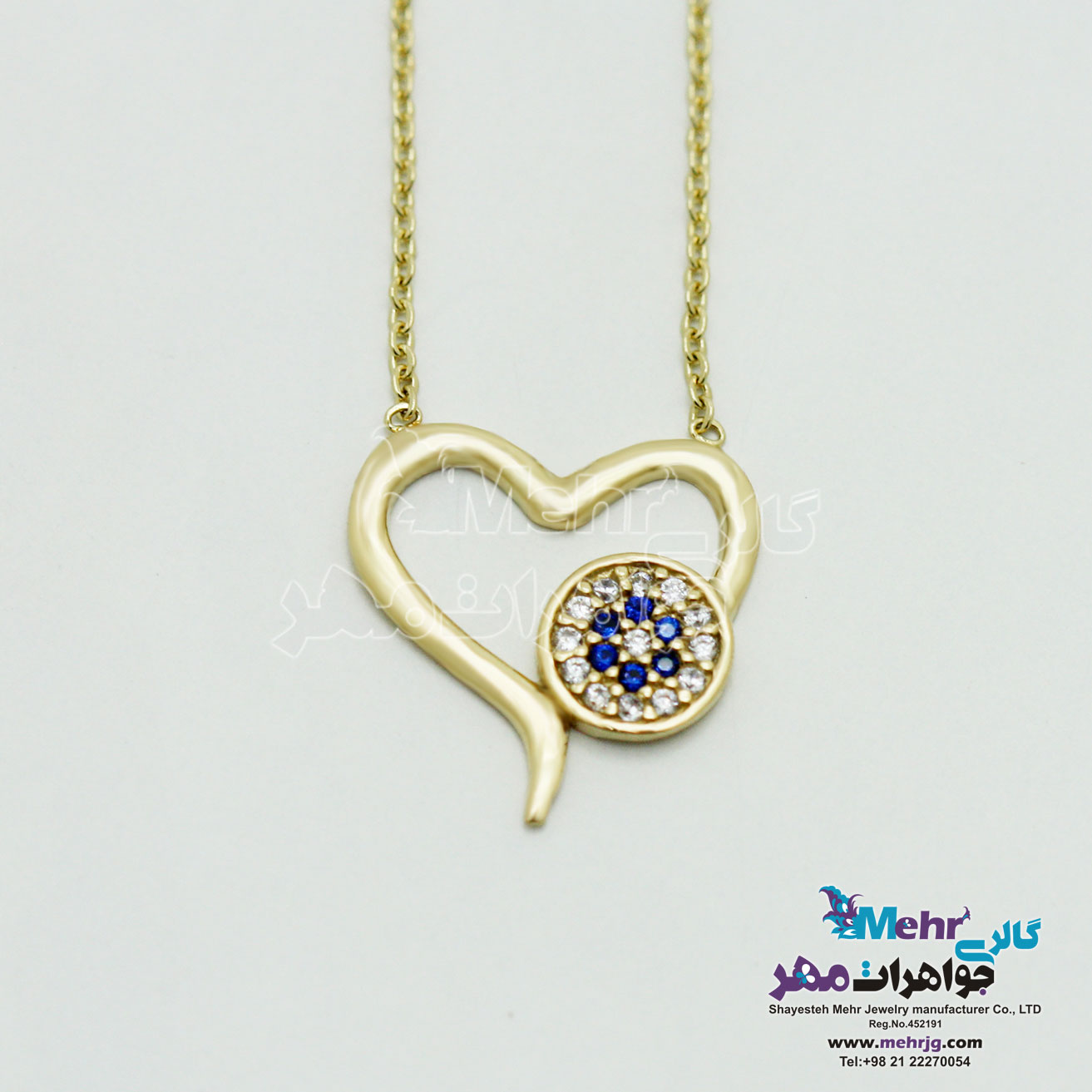 گردنبند طلا - طرح قلب