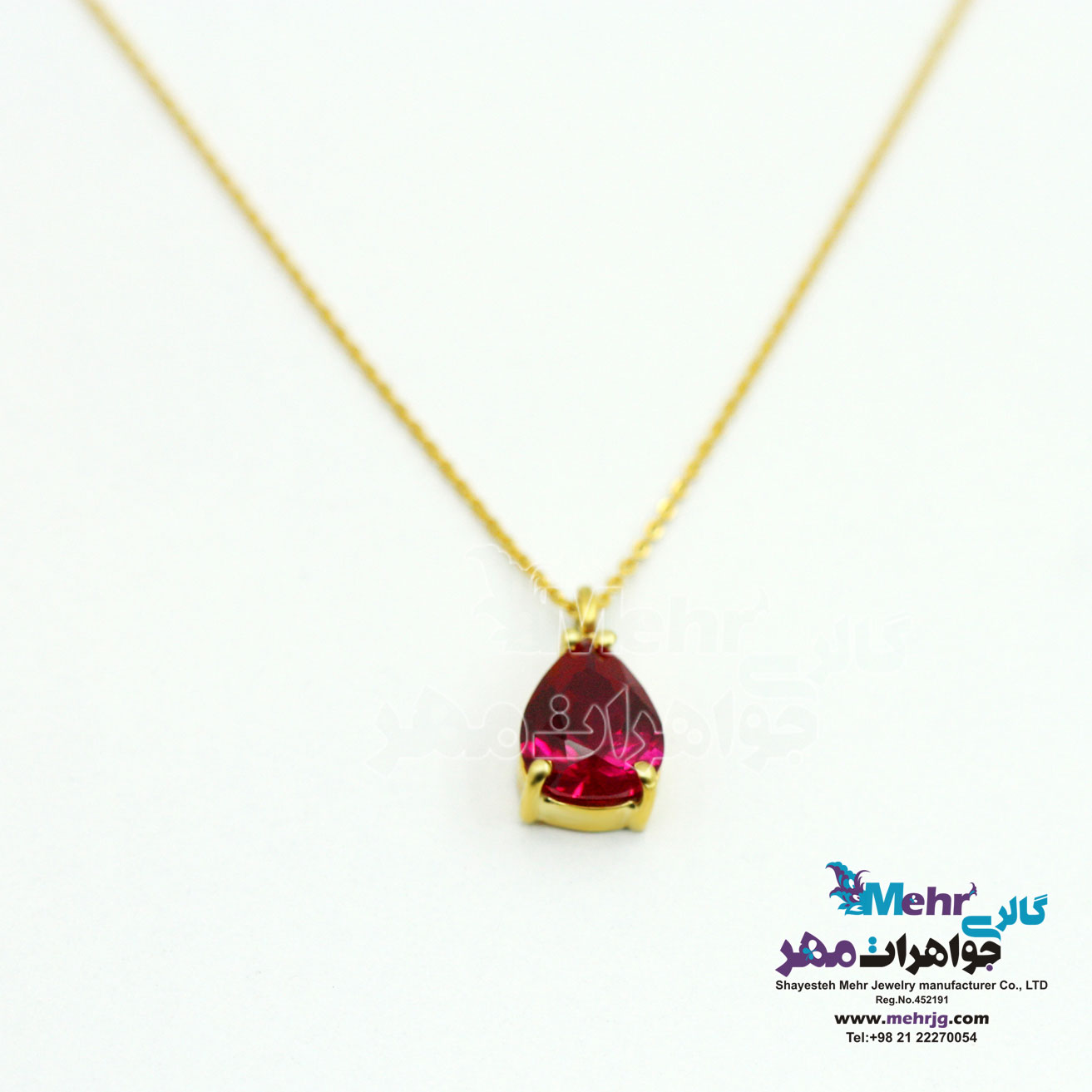 گردنبند طلا - طرح اشک