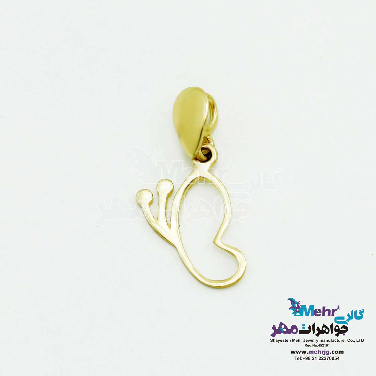 آویز طلا - طرح پروانه