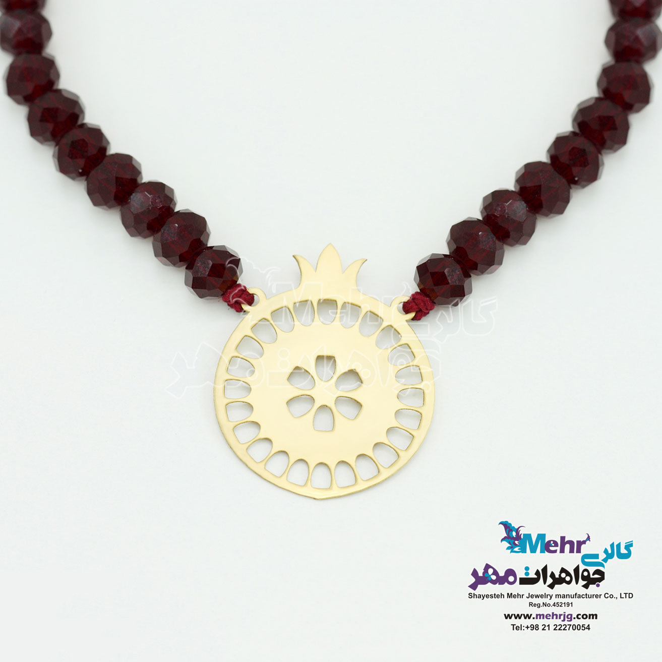 گردنبند طلا - طرح انار