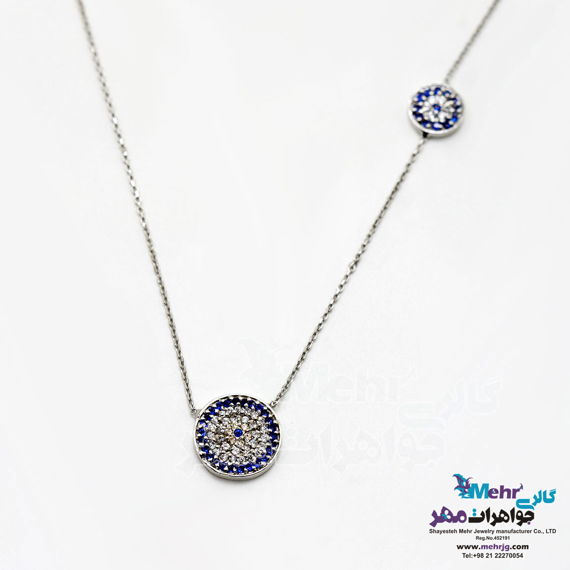 گردنبند طلا - طرح چشم نظر