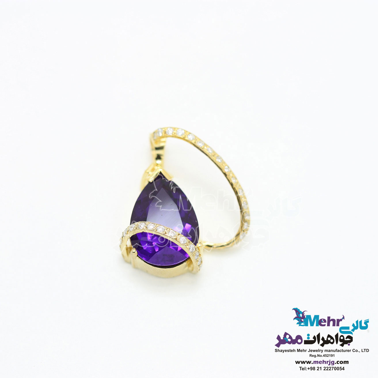 آویز طلا - طرح اشک