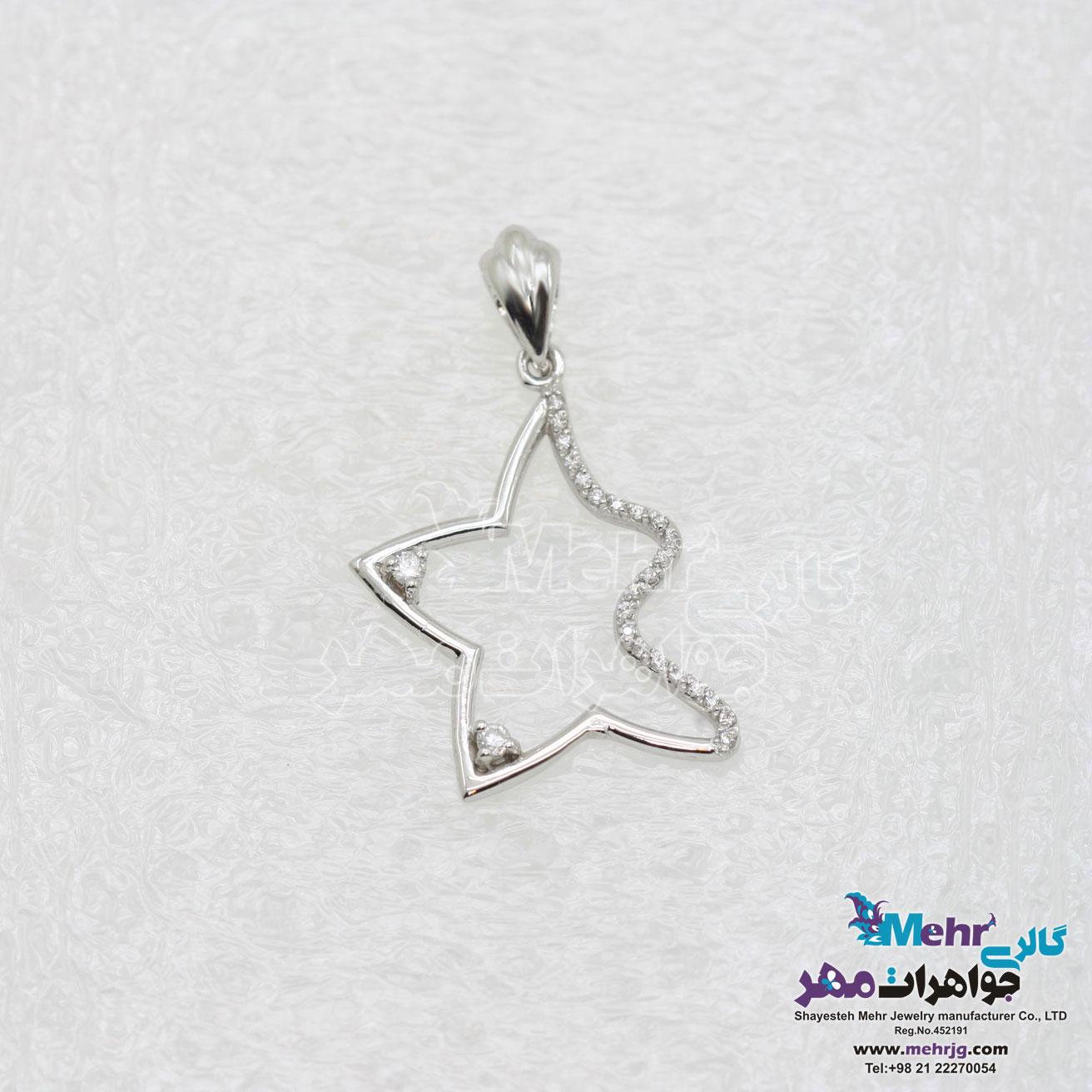 آویز طلا - طرح ستاره ی دریایی