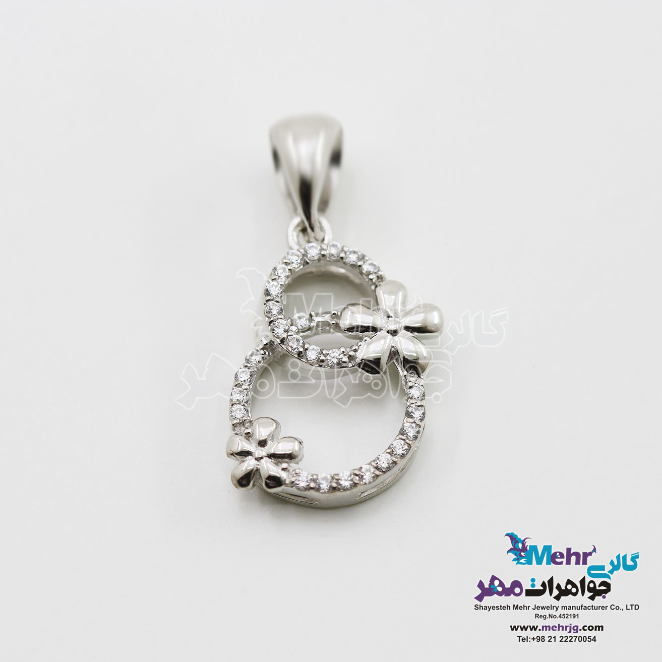 آویز طلا - طرح گل پنج برگ