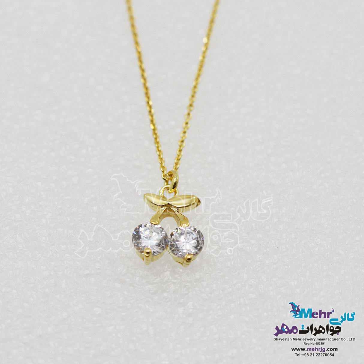 گردنبند طلا - طرح گیلاس
