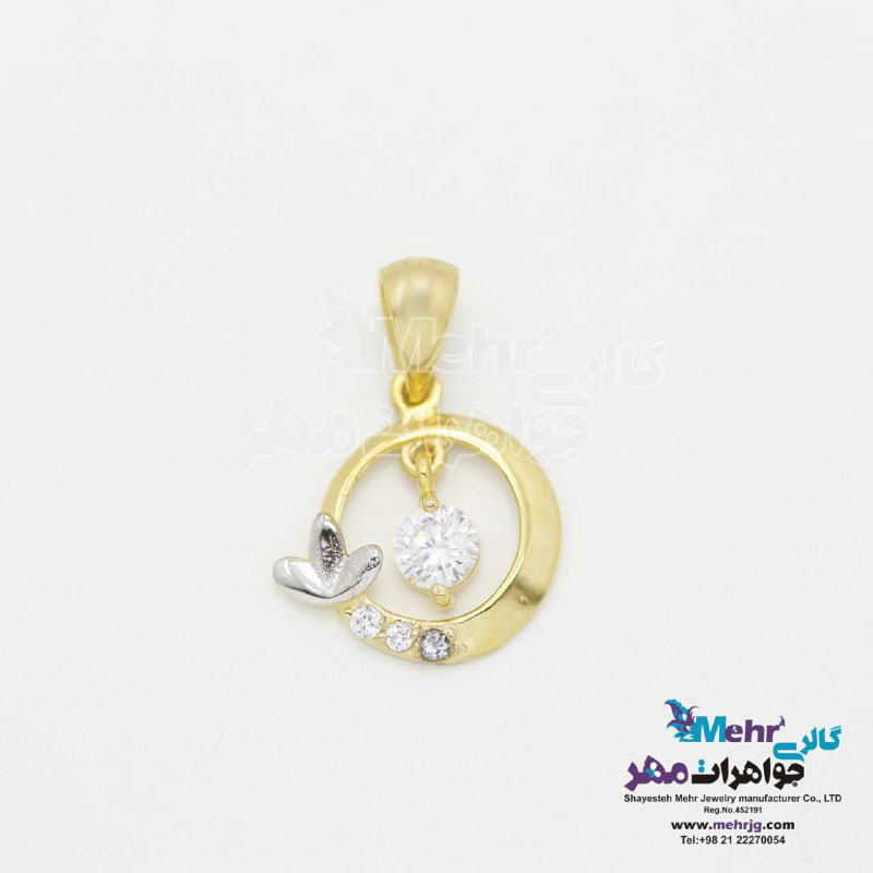 آویز طلا - طرح دایره