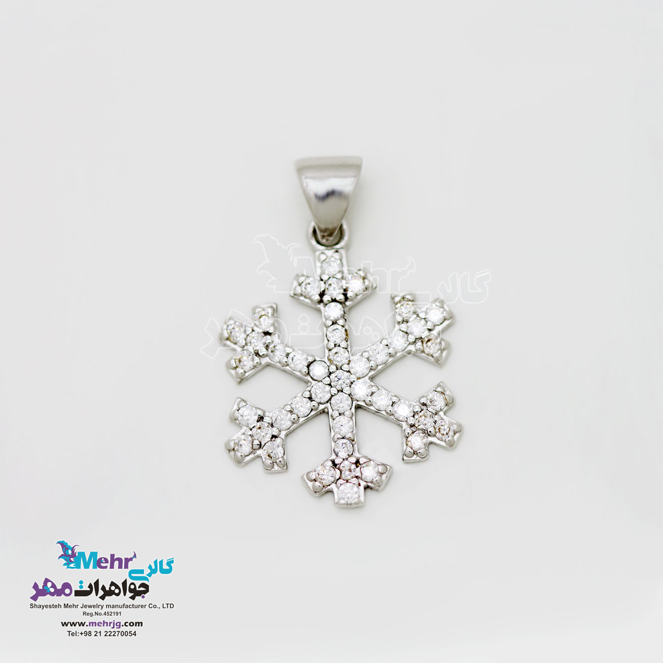آویز طلا - طرح برف