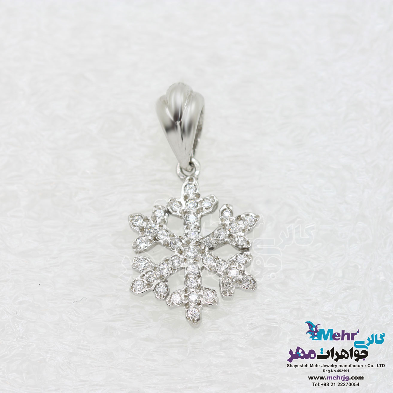 آویز طلا - طرح برف