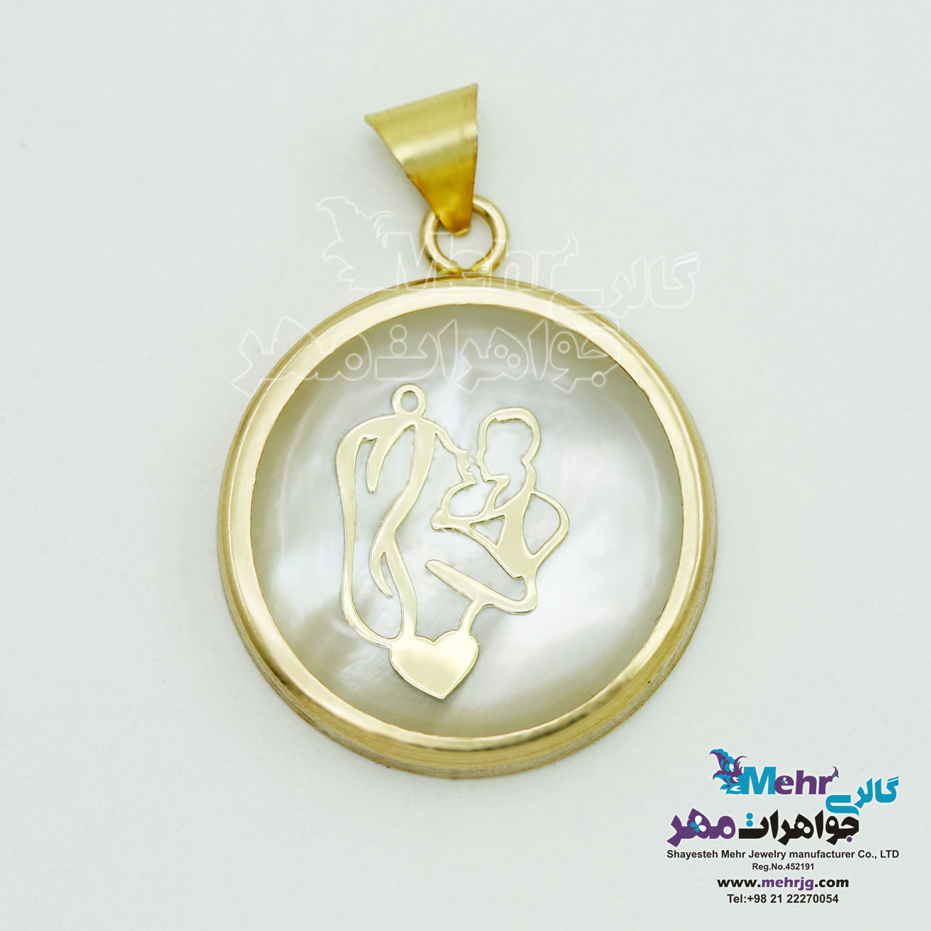 آویز طلا - طرح مادر و بچه