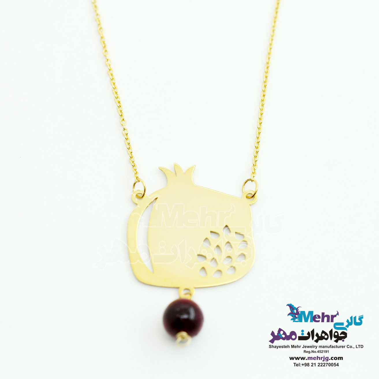گردنبند طلا - طرح انار