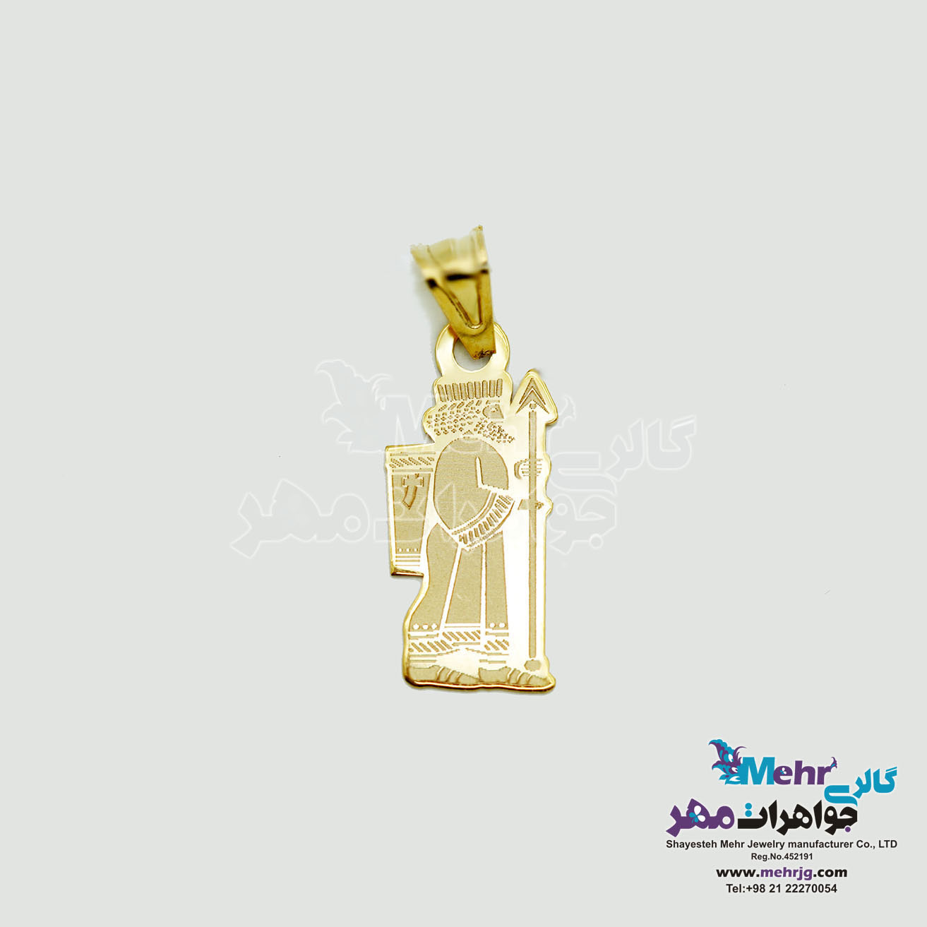 آویز طلا - طرح سرباز هخامنشی