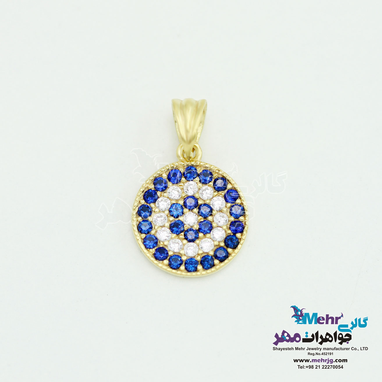 آویز طلا - طرح چشم نظر