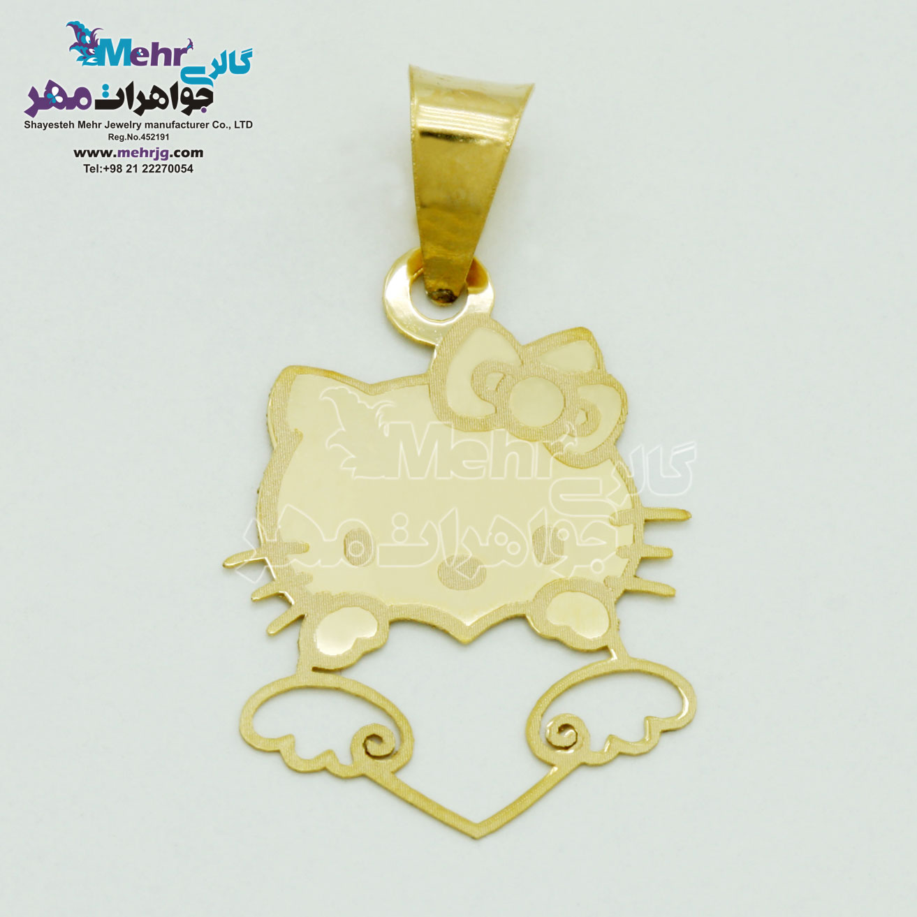 آویز طلا - طرح کیتی