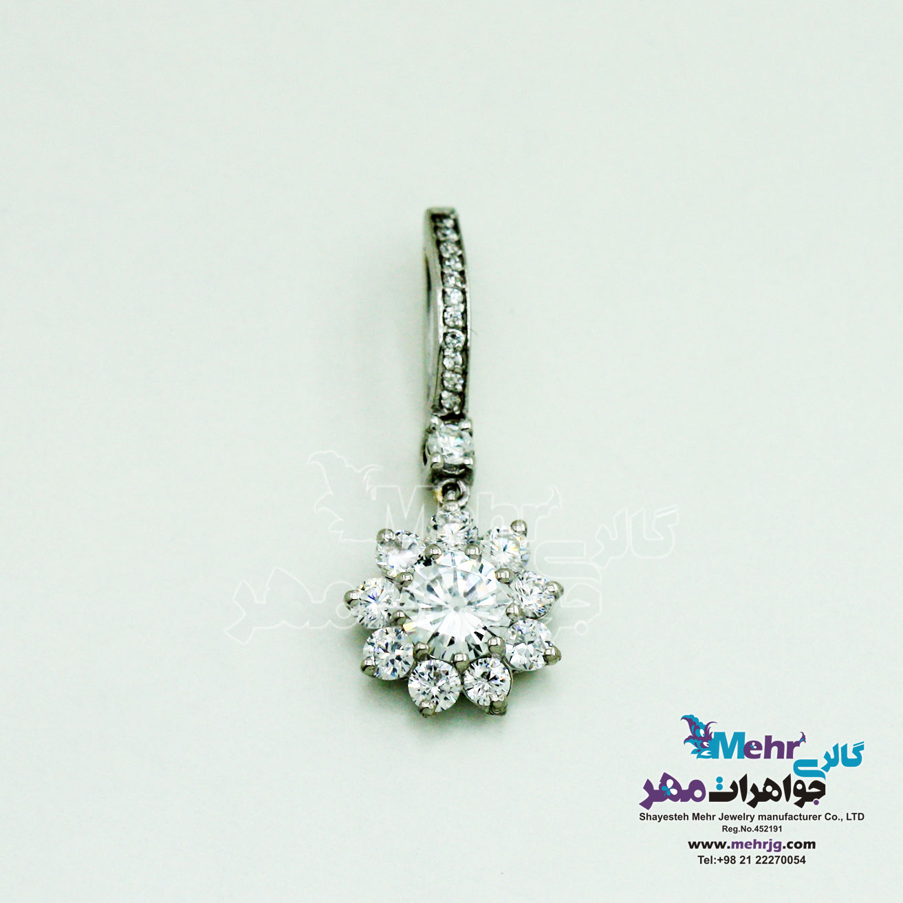 آویز طلا - طرح گل