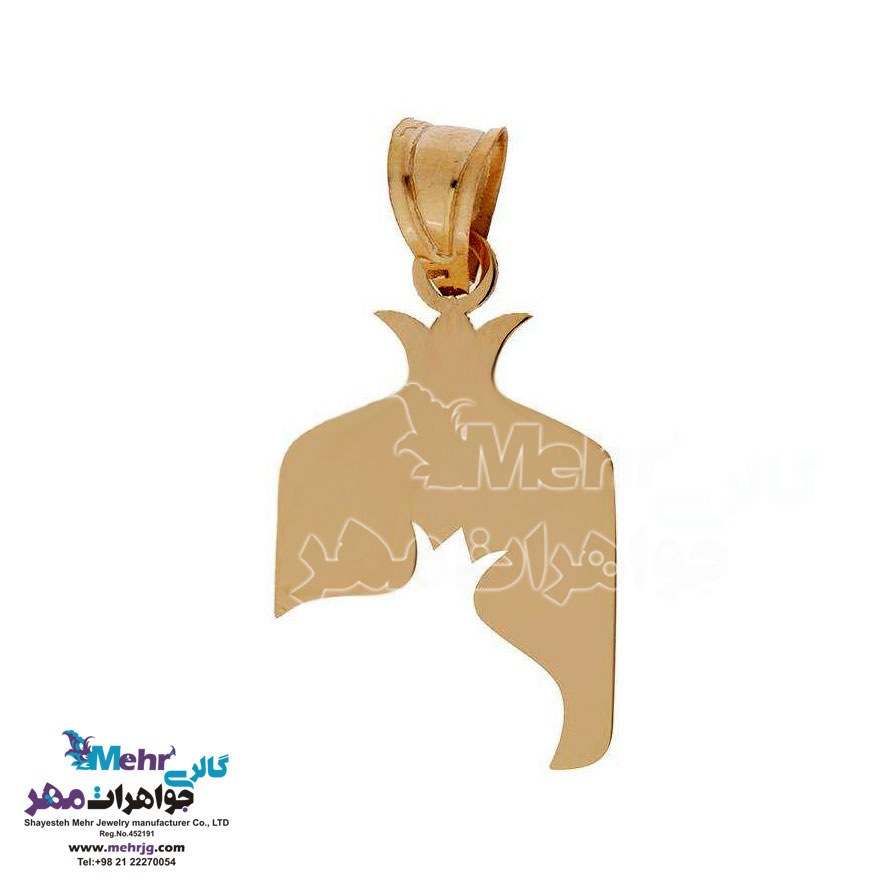 آویز طلا - طرح انار