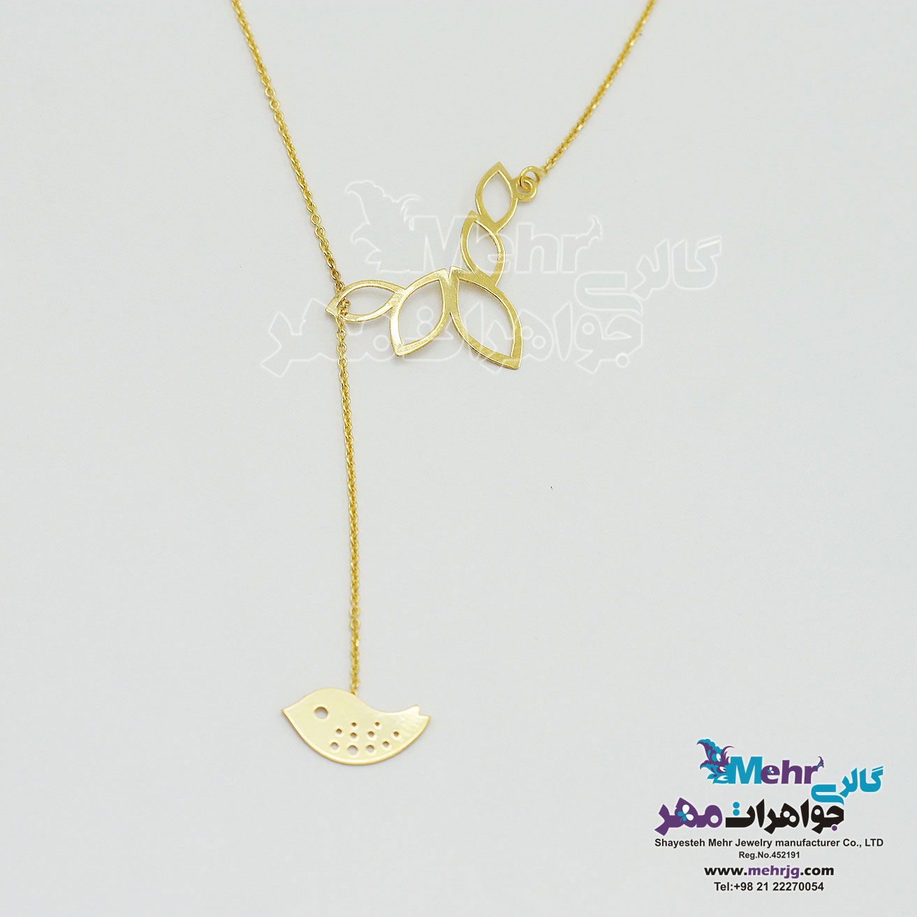 گردنبند طلا - طرح پرنده