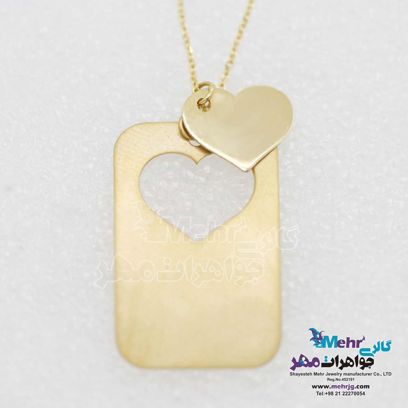 گردنبند طلا - طرح قلب