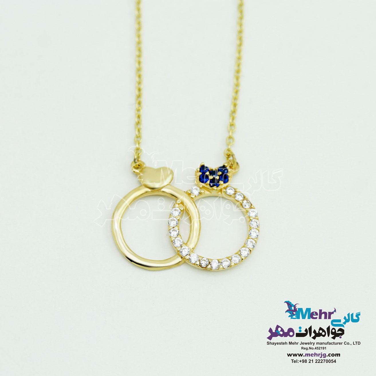 گردنبند طلا - طرح انگشتر