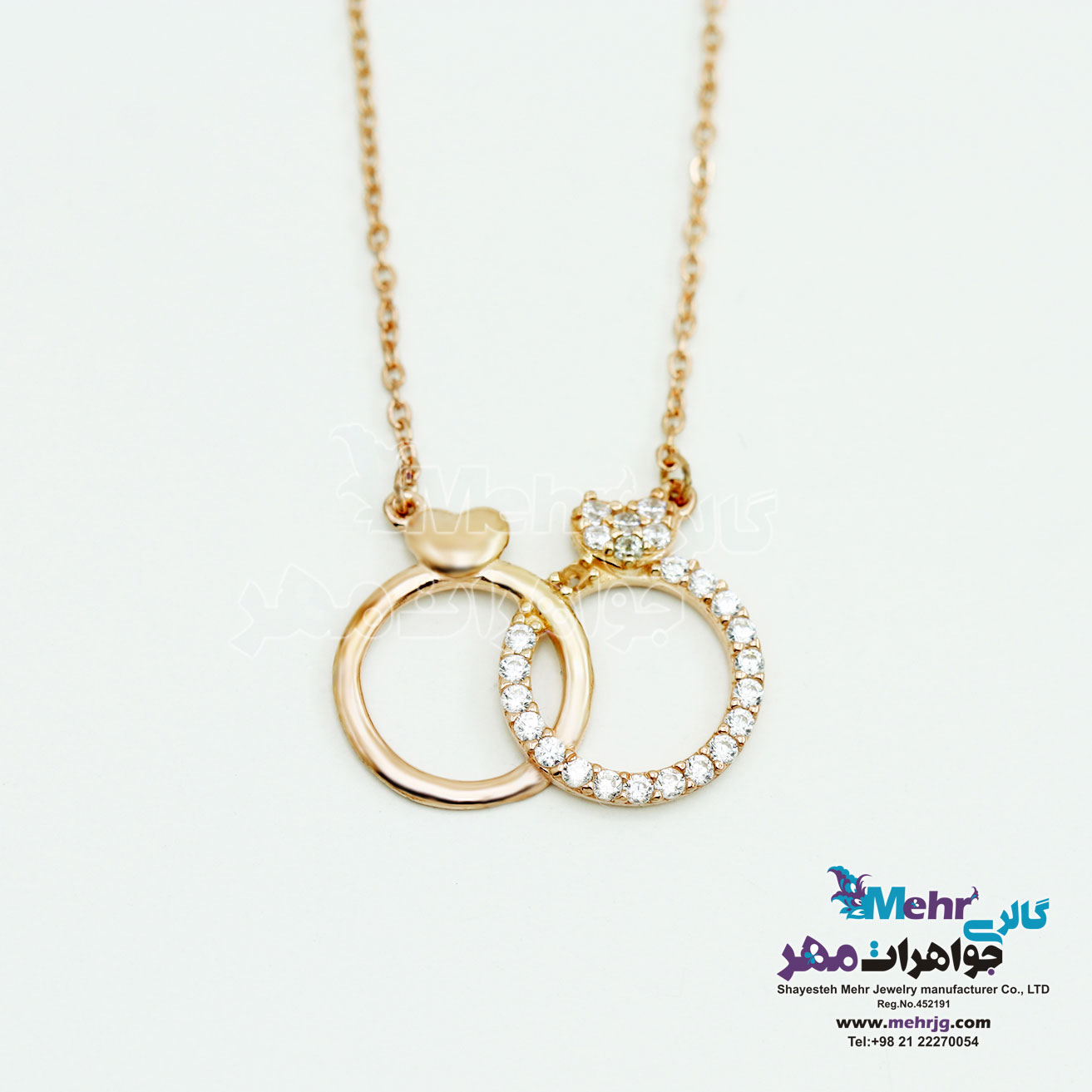 گردنبند طلا - طرح انگشتر