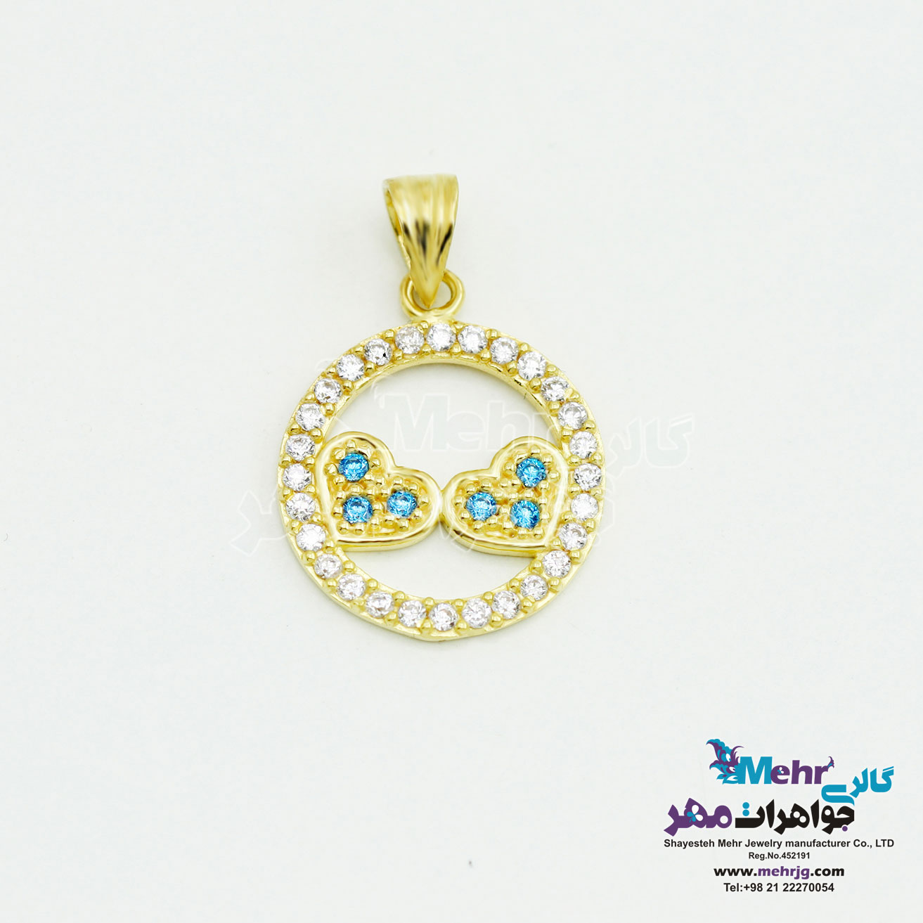 آویز طلا - طرح قلب