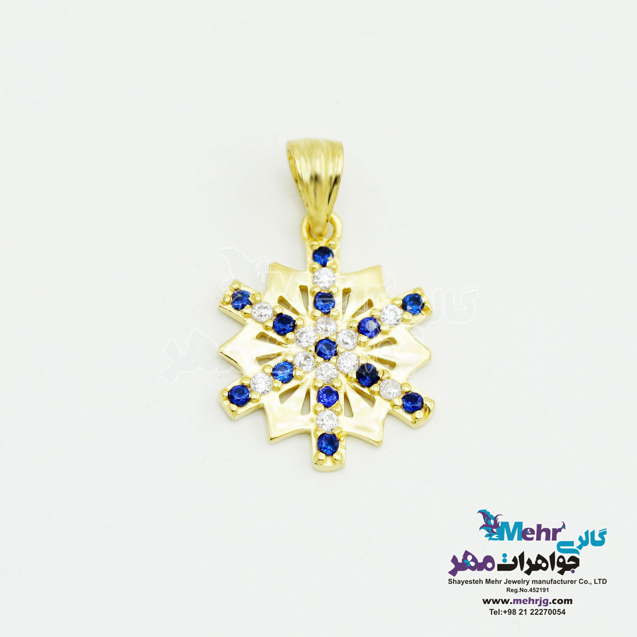 آویز طلا - طرح برف