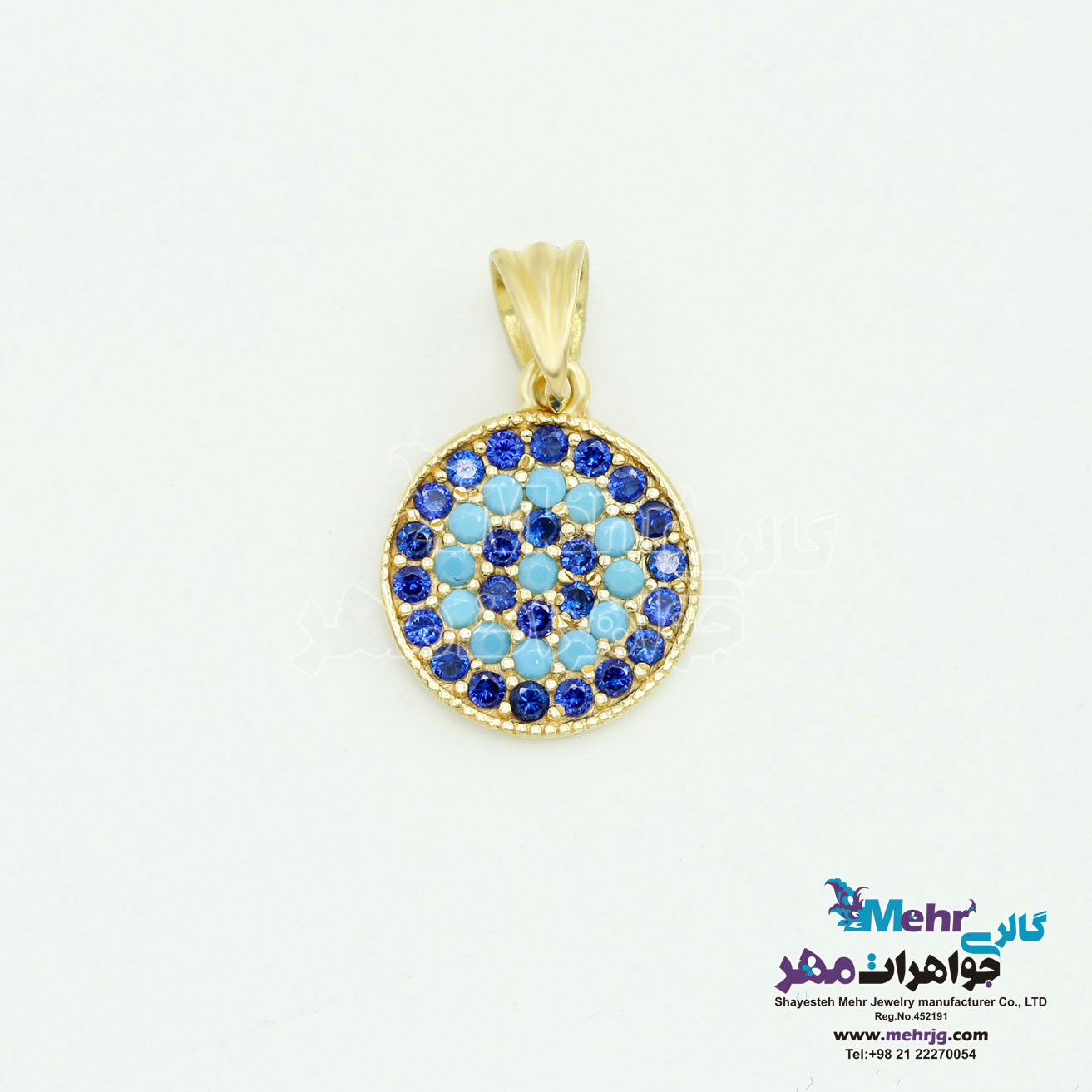 آویز طلا - طرح چشم نظر