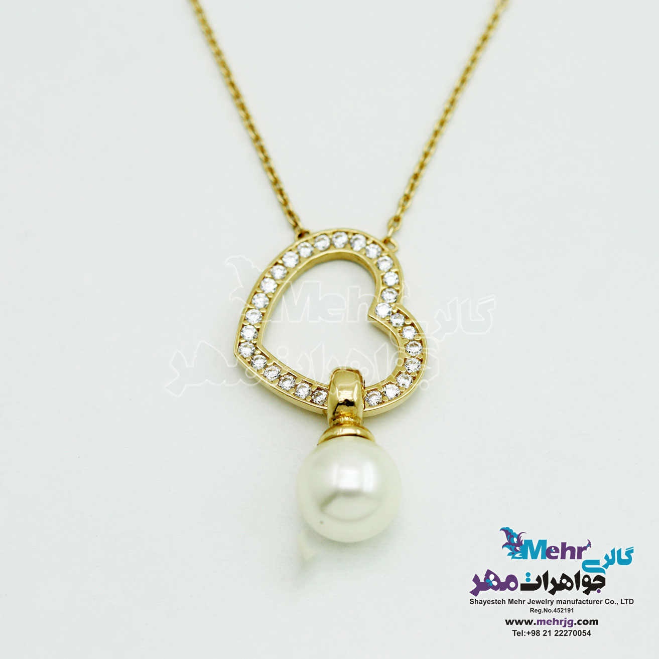 گردنبند طلا - طرح قلب