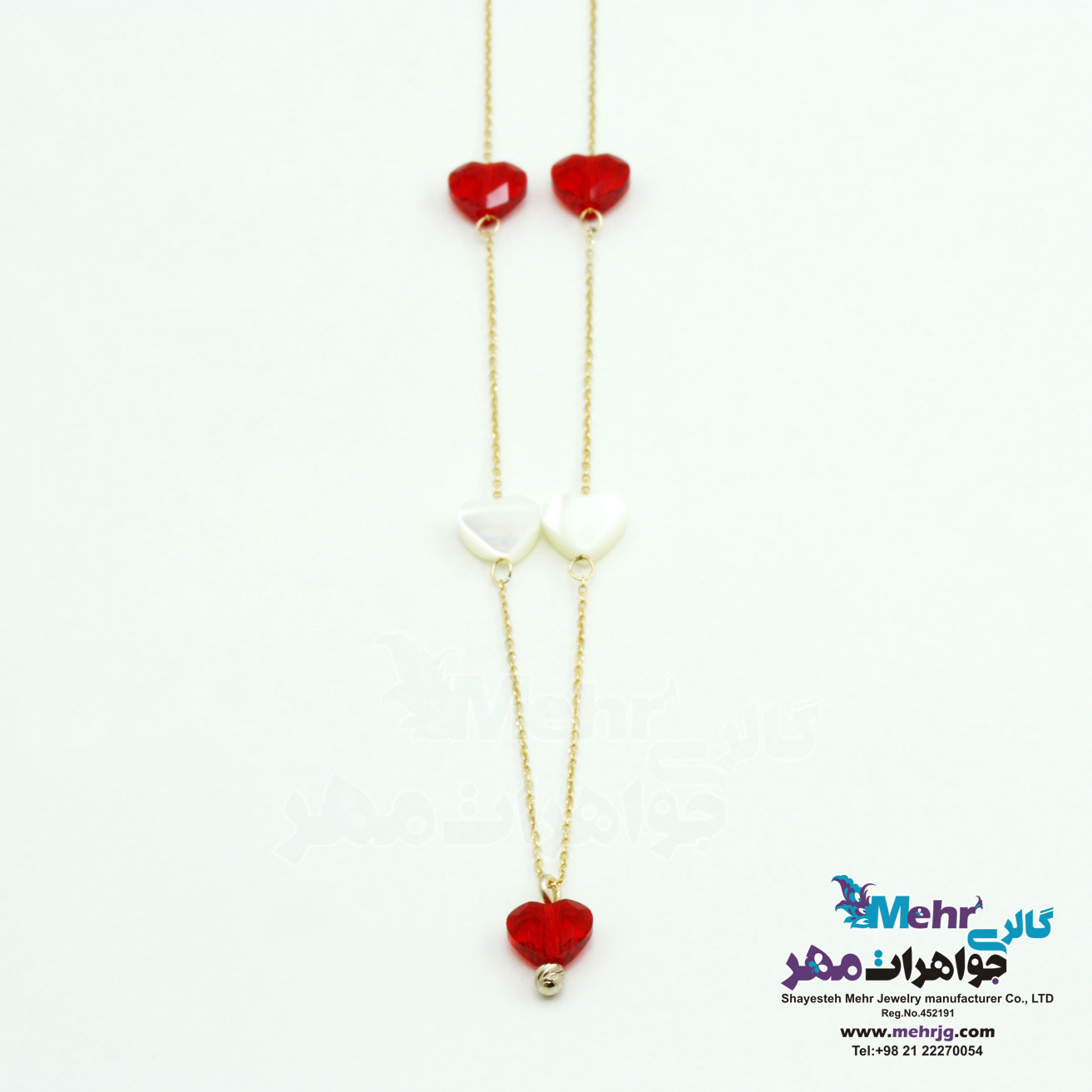 گردنبند طلا - طرح قلب