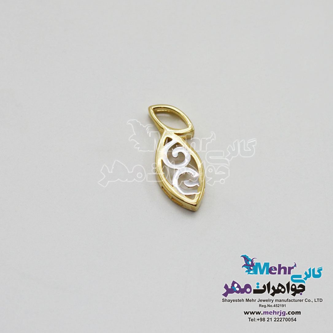 آویز طلا - طرح برگ