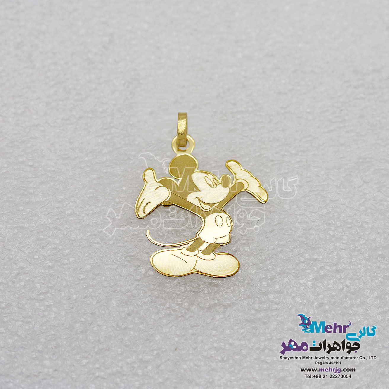 آویز طلا - طرح میکی ماوس