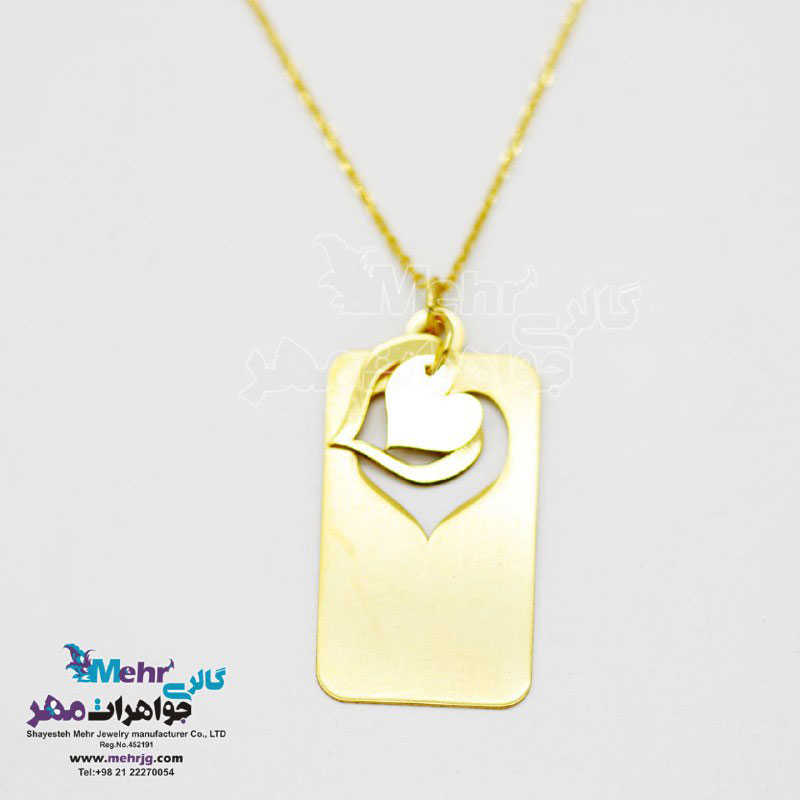 گردنبند طلا - طرح قلب
