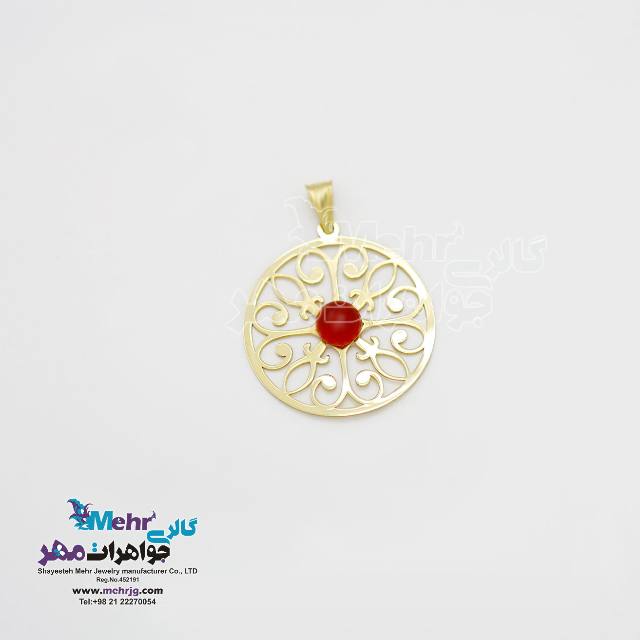 آویز طلا - طرح اسلیمی