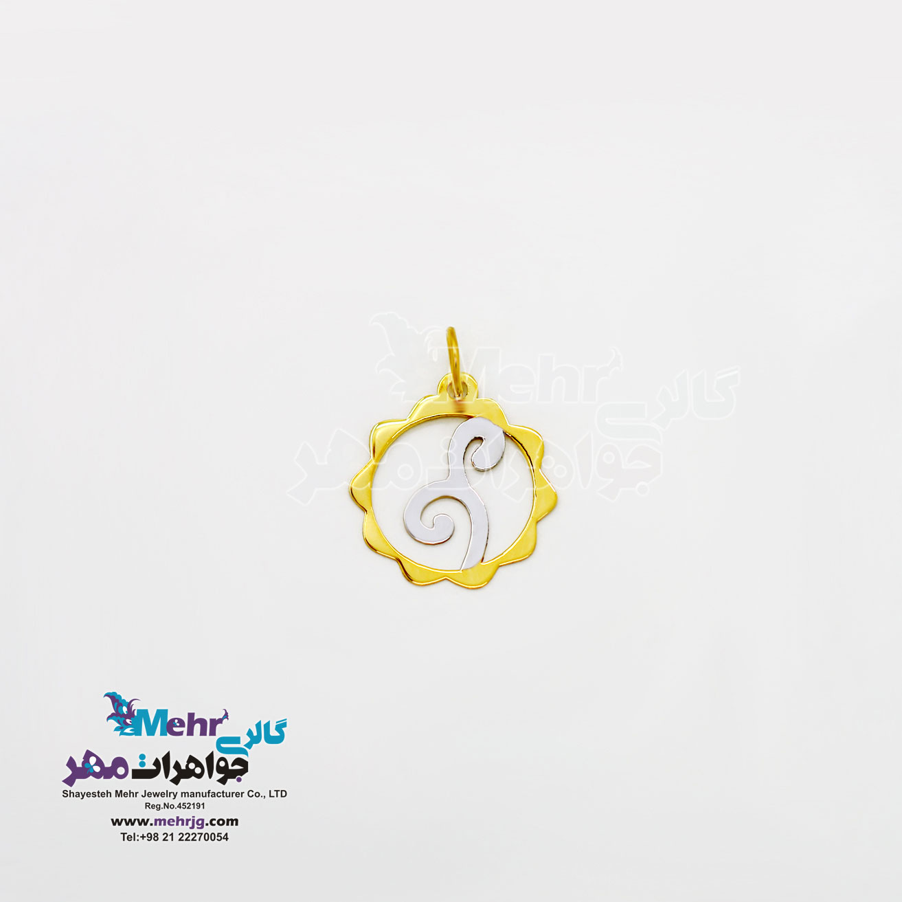 آویز طلا - طرح اسپیرال