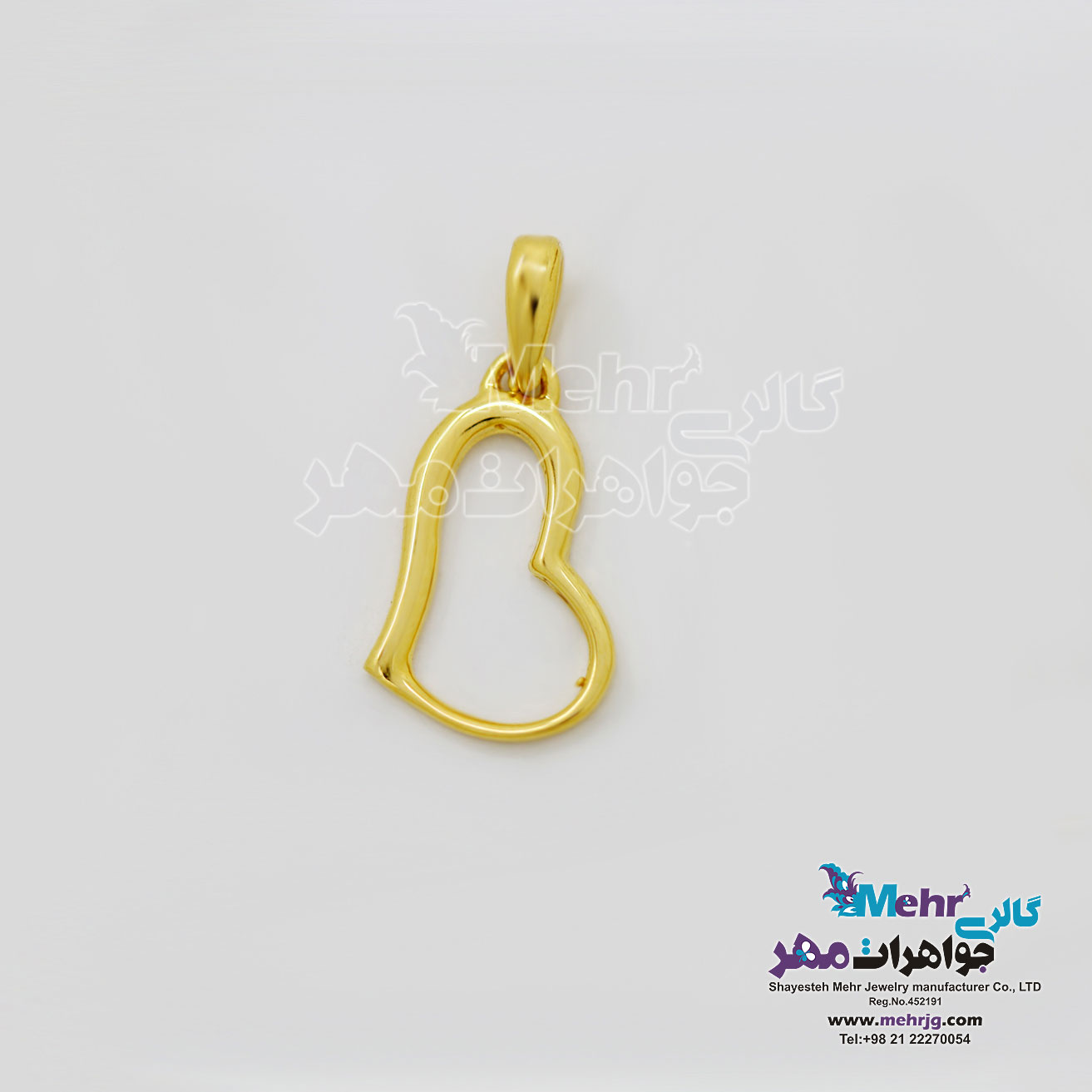 آویز طلا - طرح قلب