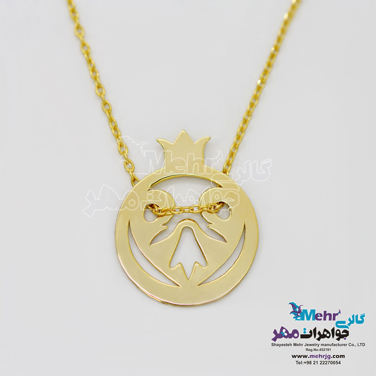 گردنبند طلا - طرح انار