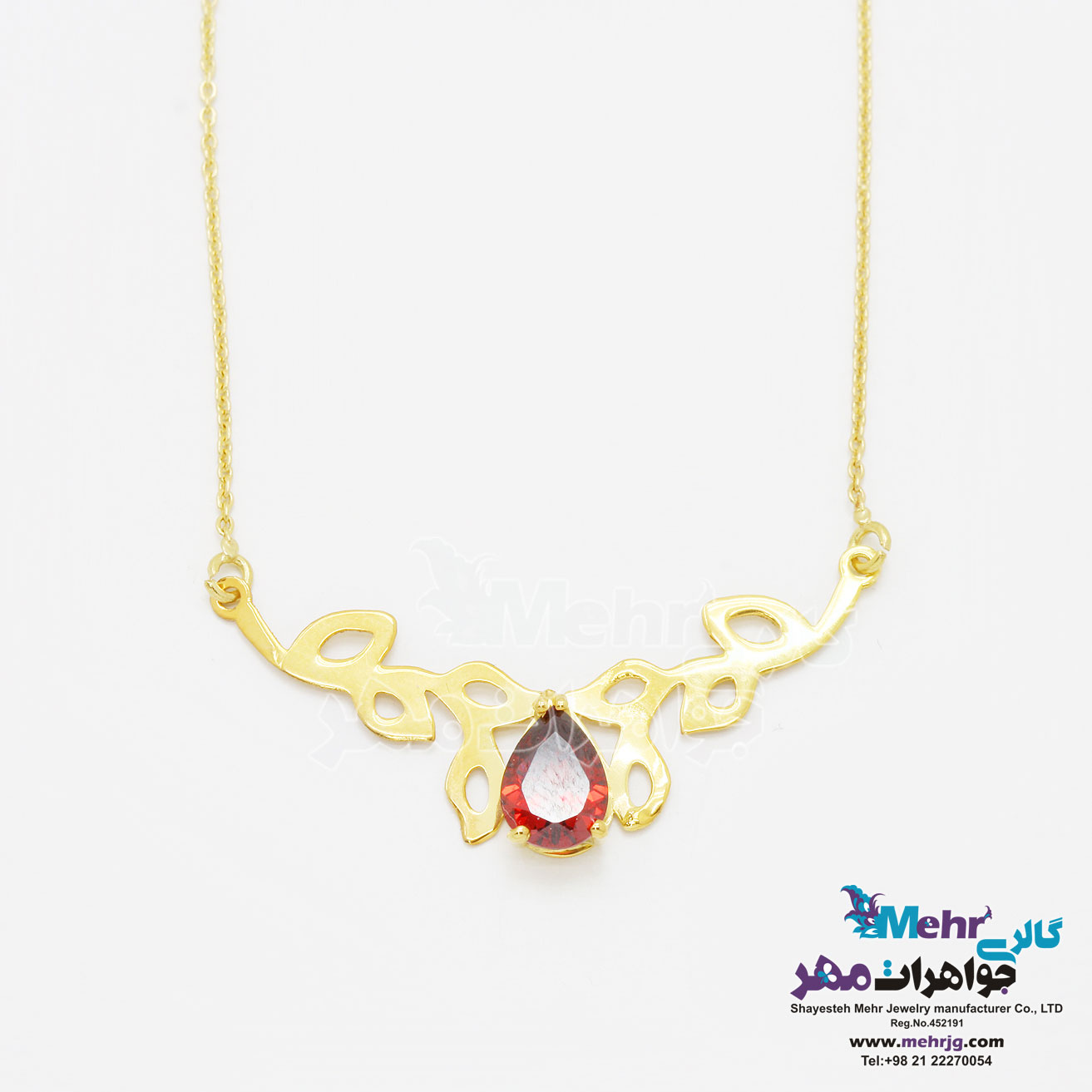 گردنبند طلا - طرح شاخه و برگ