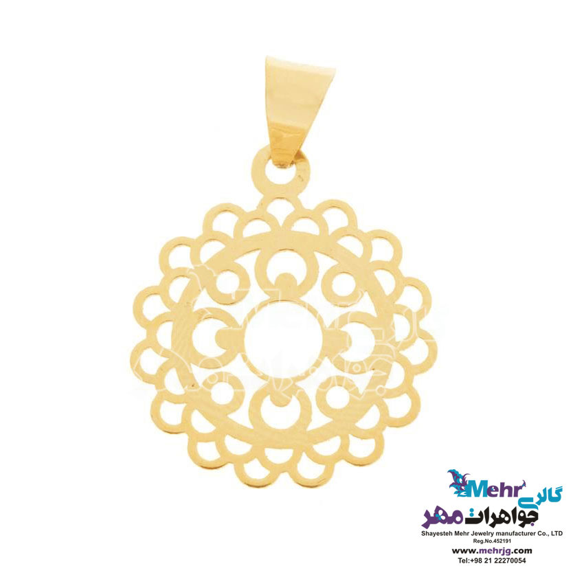 آویز طلا - طرح اسلیمی