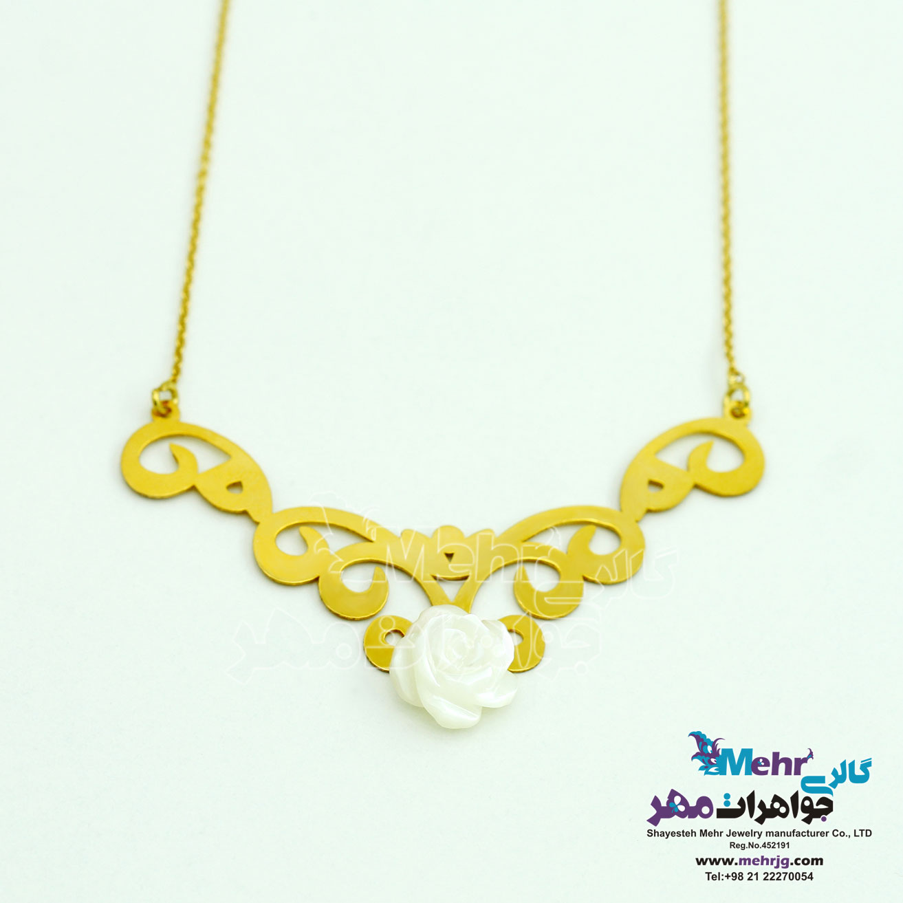 گردنبند طلا - طرح اسلیمی