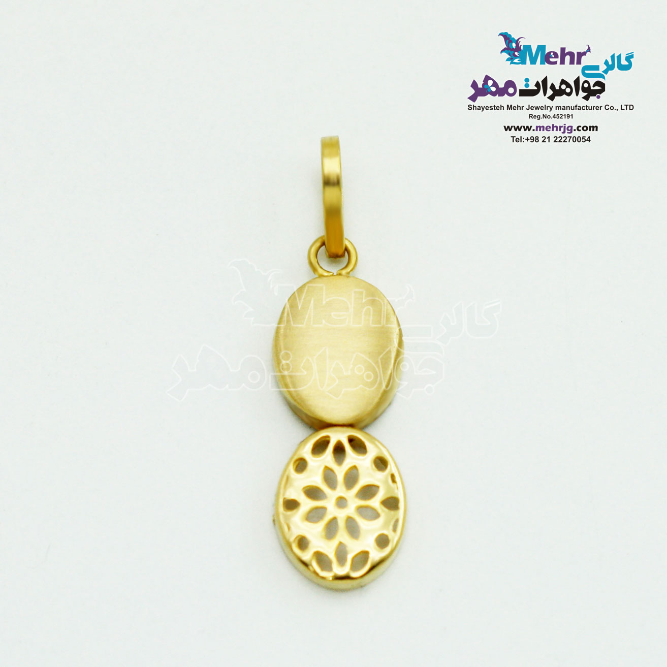 آویز طلا - طرح هندسی