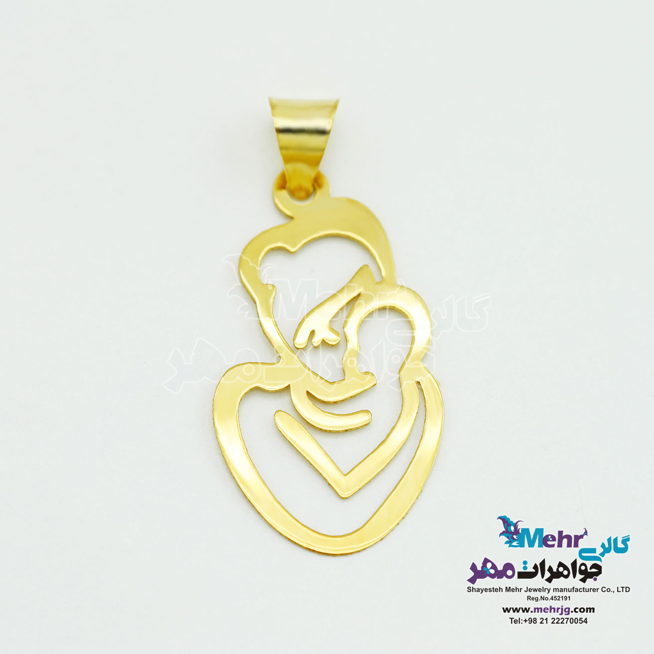 آویز طلا - طرح مادر و بچه