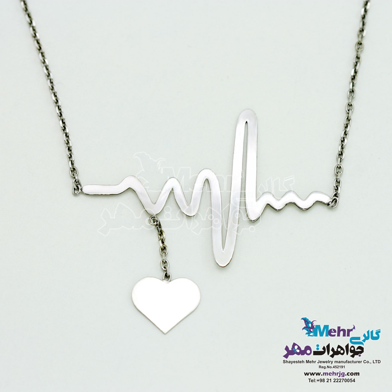 گردنبند طلا - طرح ضربان قلب