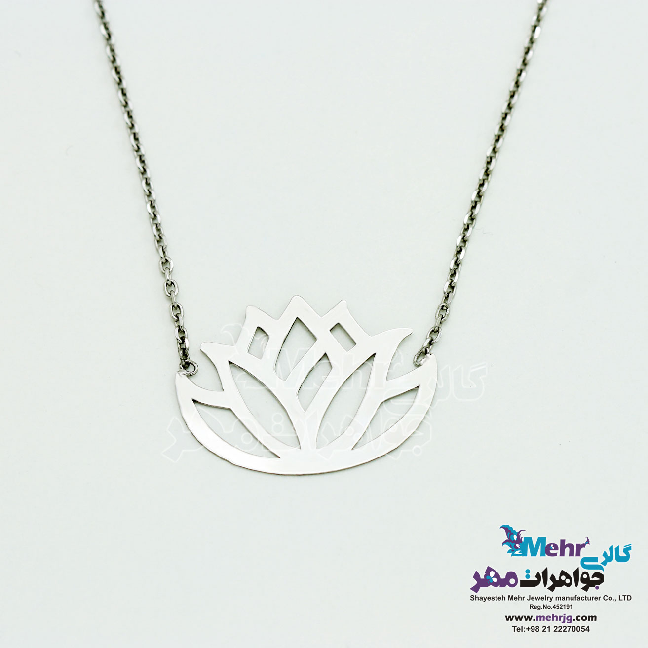گردنبند طلا - طرح لوتوس