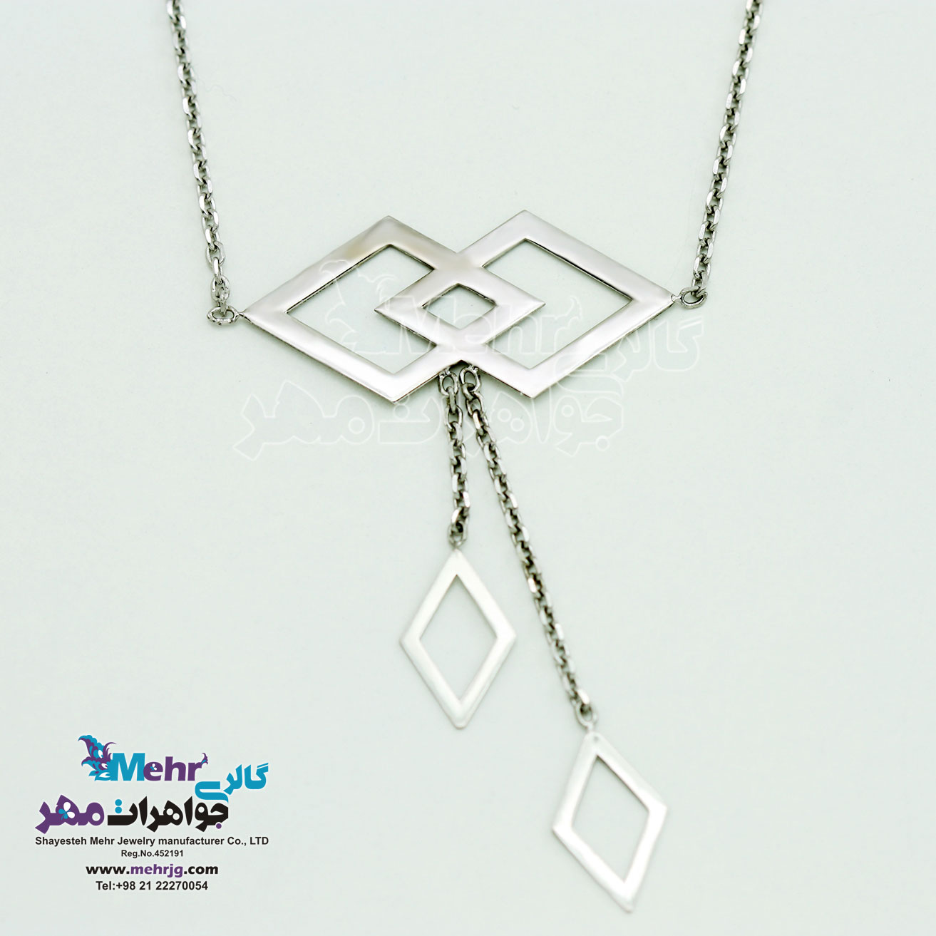 گردنبند طلا - طرح هندسی