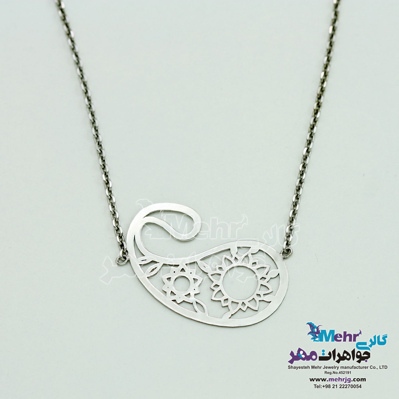گردنبند طلا - طرح بته جقه