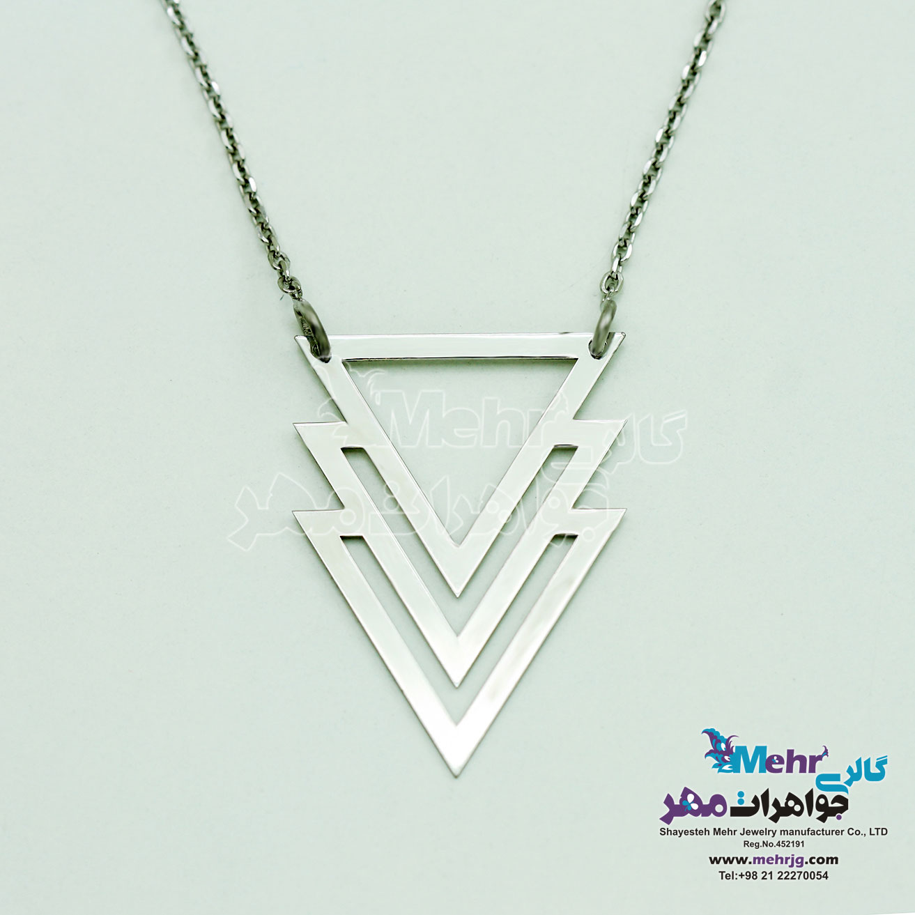 گردنبند طلا - طرح هندسی